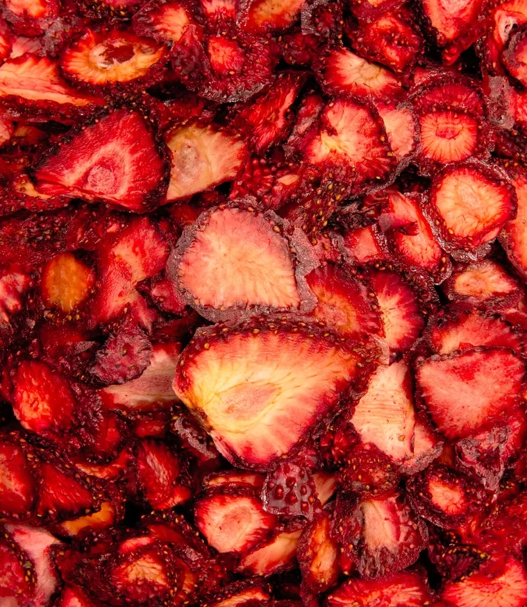 Fruits et pétales déshydratés